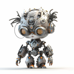 Naklejka premium Artificial Intelegence robot - high technology robot