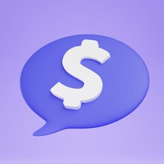 3D Money Finance Icon Income Revenue Earnings Growth Capital Gain Profit