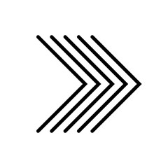 Linear arrow icon. Modern charts and info-graphic elements.