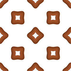 Pattern homemade cookie different taste in pastry biscuit