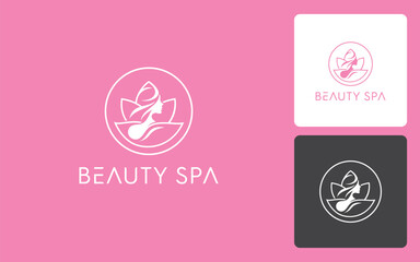 Beauty Spa modern and luxury logo vector	