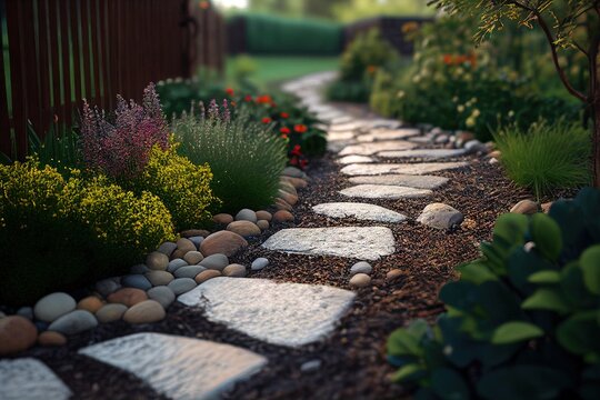 Simple Home Garden Pathway 1. Generative AI.