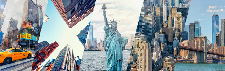 New York City, Famous places collage