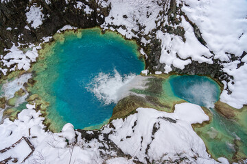Mavi Gol, Giresun - Turkey. Blue Lake Is Turquoise with the Effect of Lime Stones and Soda Water. © klenger