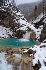 Mavi Gol, Giresun - Turkey. Blue Lake Is Turquoise with the Effect of Lime Stones and Soda Water.
