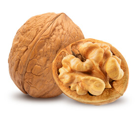 Walnuts isolated. PNG transparency	