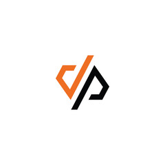 DP Logo Design. DP Icon Vecctor Illustration