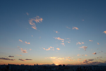 東京の夕景