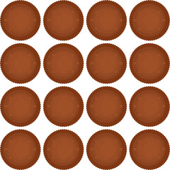 Pattern homemade cookie different taste in pastry biscuit