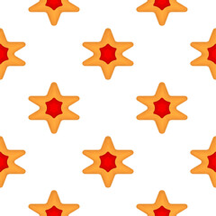 Pattern homemade cookie different taste in pastry biscuit