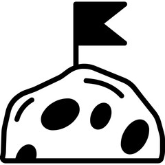 Asteroid vector icon easily modify

