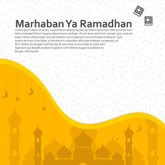Ramadan Social Media Post design. A good template for advertising on social media. Perfect for social media posts, background, and web banner internet ads
