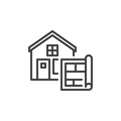 Architect service line icon