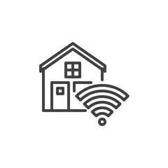 Smart home line icon