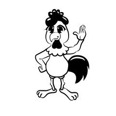 cartoon chicken