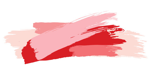 Brush stroke composition element. Vector stock hand draw illustration isolated on white background for design template, border and frame. 