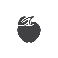 Apple fruit vector icon