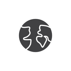 Planet Earth vector icon