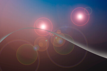 illustration designsunlight reflection sky glow circle art blur style,gradient background
