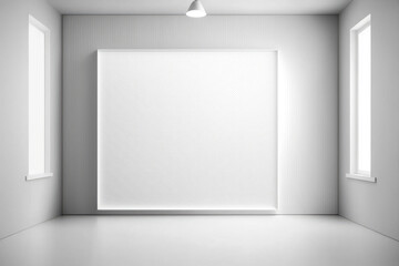 Naklejka na ściany i meble Abstract Luxury white gradient wall and empty studio room background Generative AI