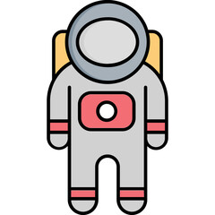 astronaut vector icon easily modify

