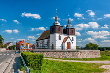 Fototapeta premium St. Nicholas Church in Skoki, Greater Poland Voivodeship, Poland 