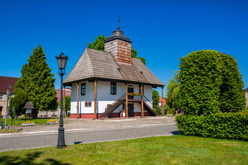 Town hall in Sulmierzyce, Greater Poland Voivodeship, Poland