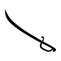 arabic sword illustration. middle eastern army weapons Islamic sword symbol. Islamic icon. can be used for logos, designs, websites and posters. vectors