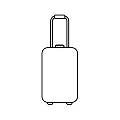 Suitcase icon on white.