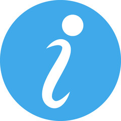 iと書かれた丸い円のシンプルイラスト