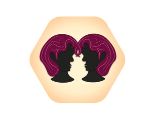 silhouette of a woman