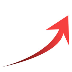 右上を指す赤色の矢印