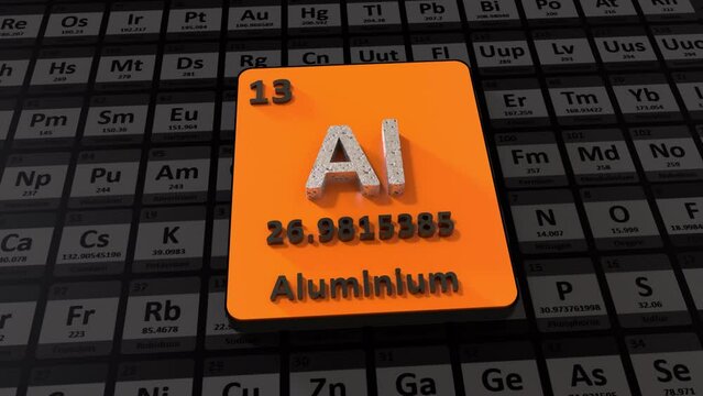 Aluminium Periodic Table 3D Animation