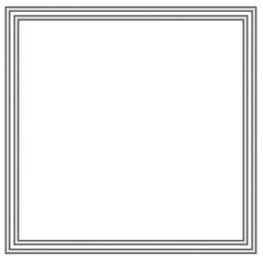 black frame isolated on white