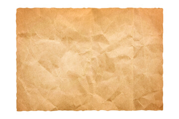 Old paper brown sheet isolated texture 