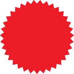 Fototapeta na wymiar Red starburst, badge, sticker, special offer, sunburst, burst, stamp, labels and badges vector
