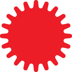 Red starburst, badge, sticker, special offer, sunburst, burst, stamp, labels and badges vector
