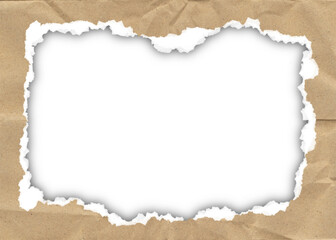 Obraz premium torn cardboard frame