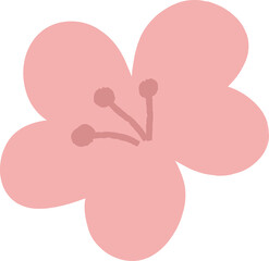 Abstract flower shape doodle