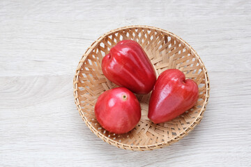 Rose apple (Jambu Air), tropical fruit.

