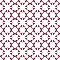 Seamless pattern of watercolor holly berries