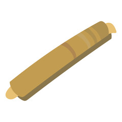 マテガイのフラットなベクターイラスト
Razor clam. Flat designed vector illustration.