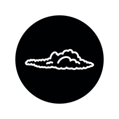 Cloud black line icon. Atmospheric phenomenon.