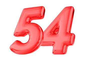 54 Red Number