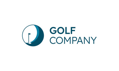 Golf logo company vector template