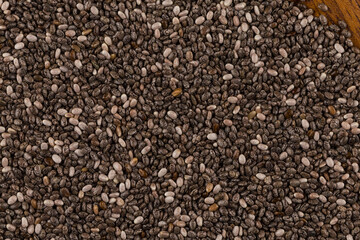 Chia seeds closeup