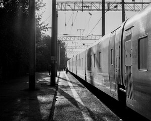 train on the railway