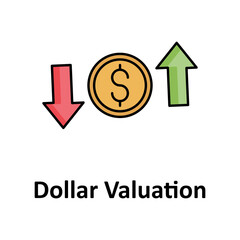Growth business Outline with fill Color vector icon that can easily modify or edit

