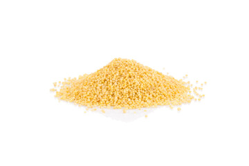 Dry millet isolated on white