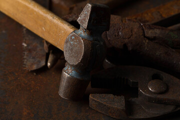 Old rusty tools